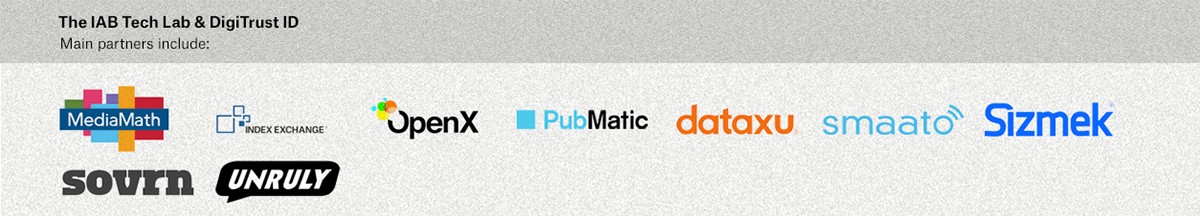 A list of the IAB Tech Lab and DigiTrust ID's partners