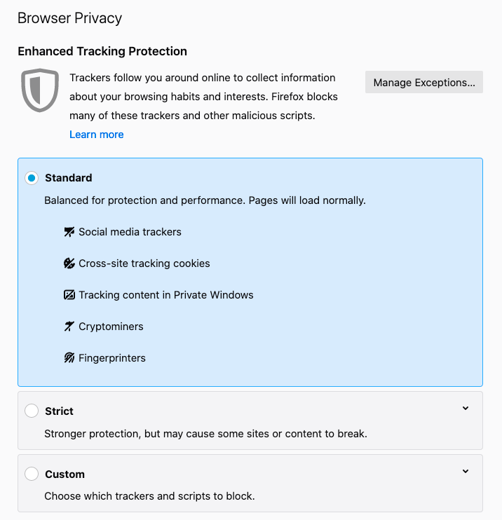 Browser privacy_ETP